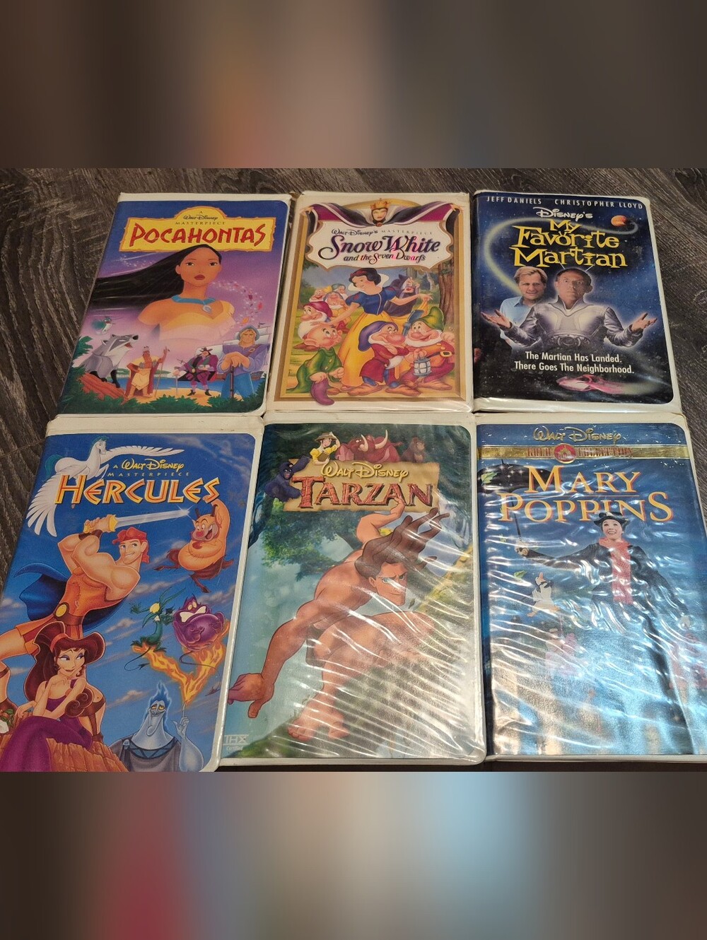 Disney Vhs Collection Of 6